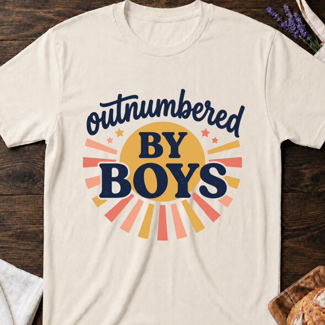 Outnumbered by Boys T-shirt
