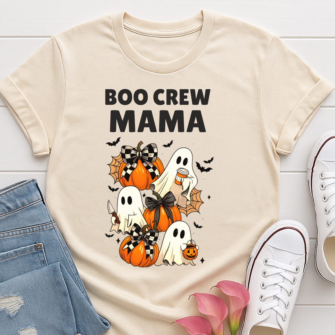 Boo Crew Mama Halloween T-shirt