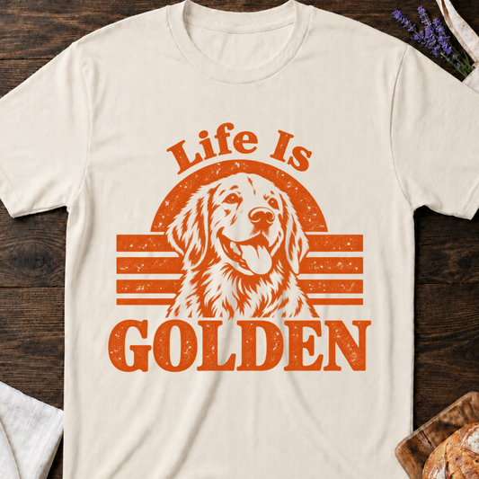 Life Is Golden Retro T-Shirt