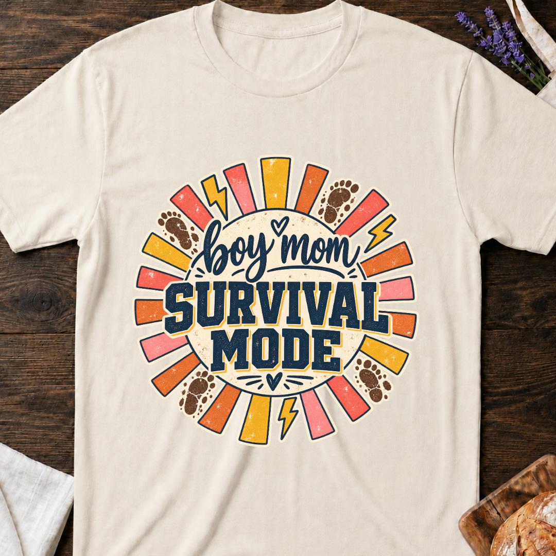 Boy Mom Survival Mode T‑Shirt