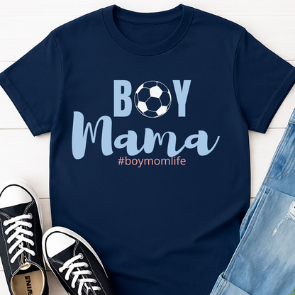Boy Mama Soccer T-shirt