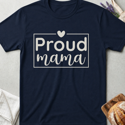 Proud Mama Tee – Minimalist Mom Life Shirt 🤍