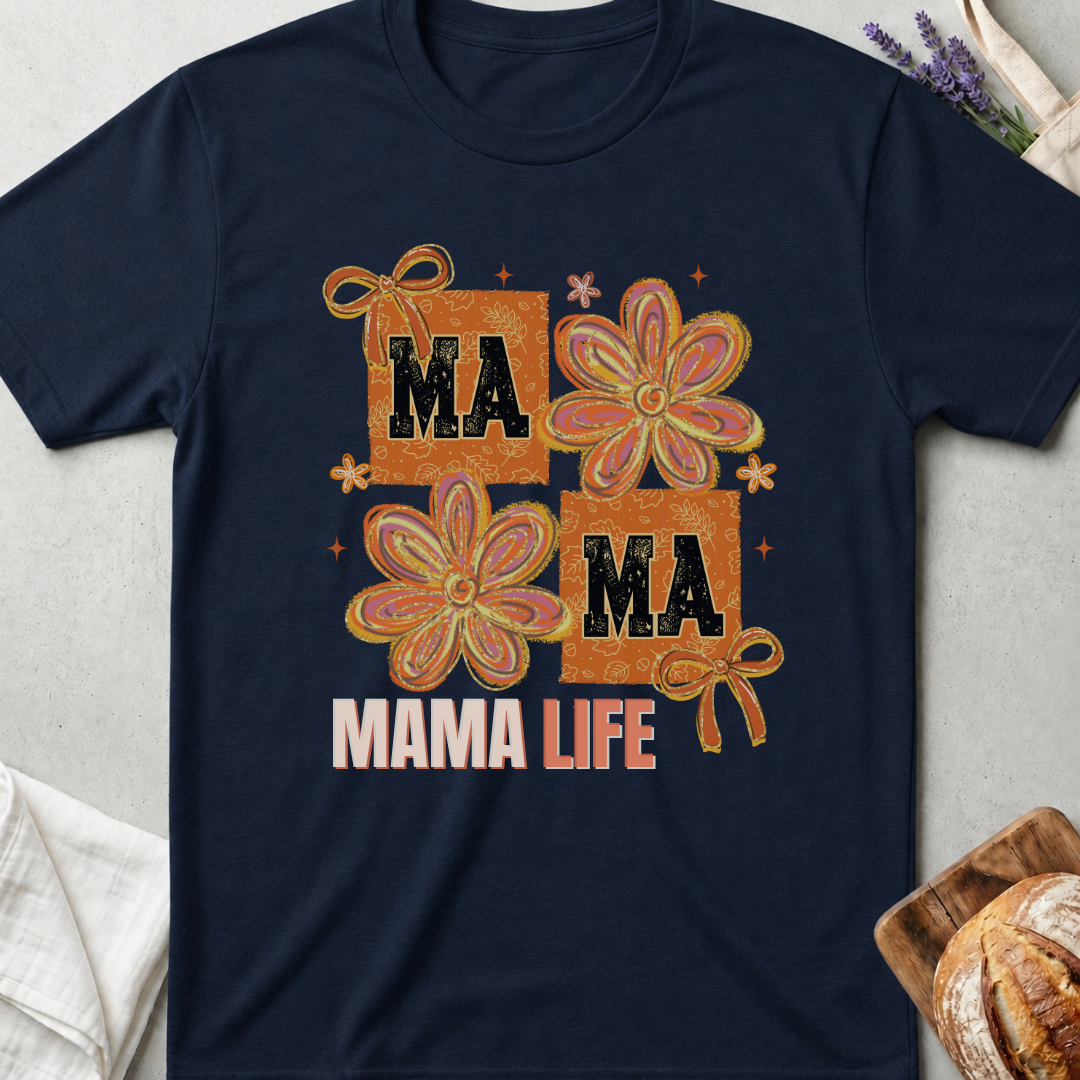 Mama Life T-Shirt - Retro Mom Life Shirt - Motherhood Tee