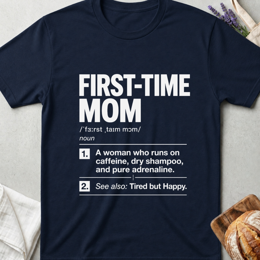 First-Time Mom Definition Shirt – Funny New Mom Tee