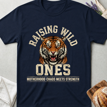 Raising Wild Ones T-Shirt | Motherhood Chaos Meets Strength