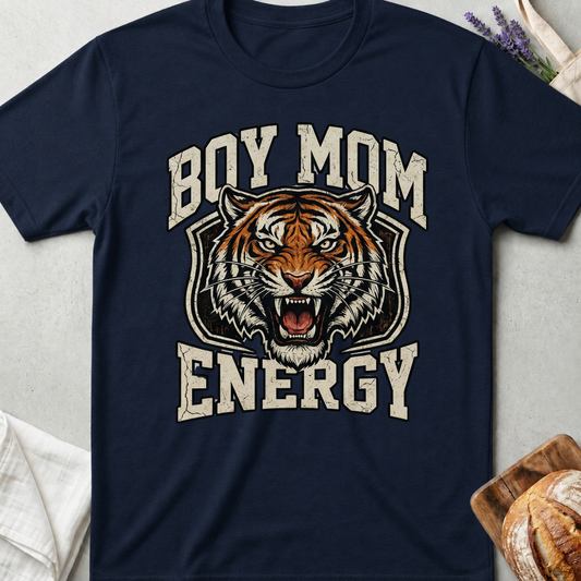 Boy Mom Energy T-Shirt | Fierce Tiger Mom Shirt