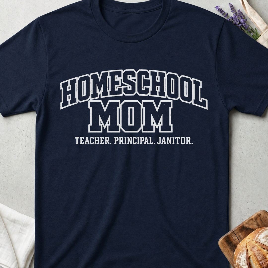 Homeschool Mom T-Shirt | Teacher Principal Janitor Shirt