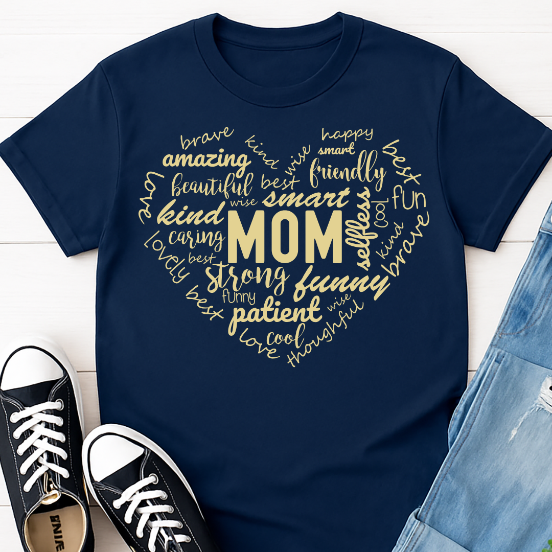 Amazing Mom Word Art T-shirt