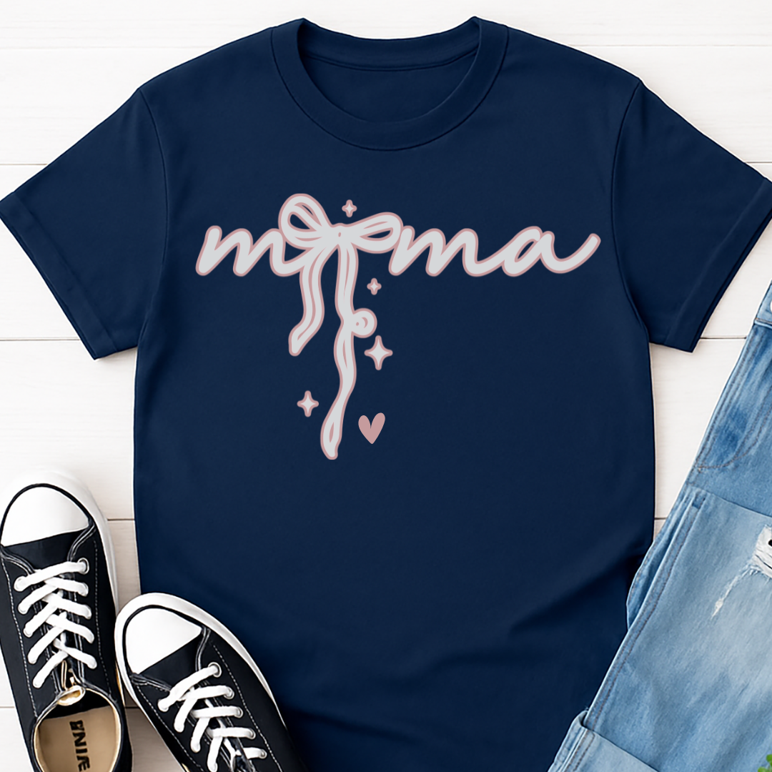 Mama Bow Script T-shirt