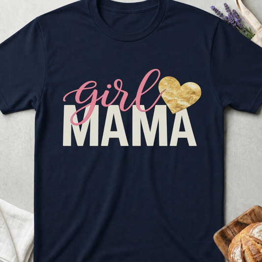 Girl Mama T-shirt - Cute Girl Mom Tee