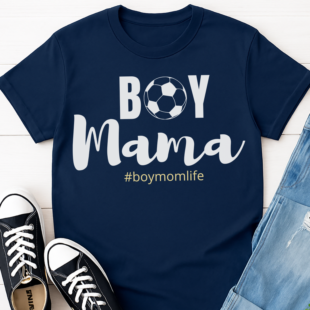 Boy Mama Soccer T-shirt