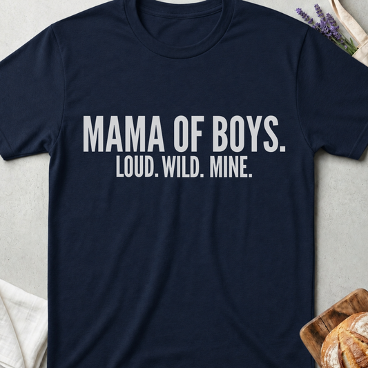 Mama of Boys Shirt - Boy Mom Life Tee