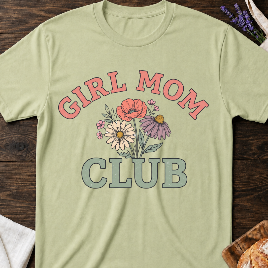 Girl Mom Flowers T-Shirt