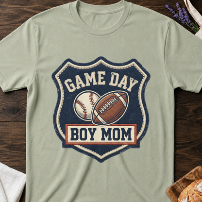 Game Day Boy Mom T-shirt | Sports Mom Graphic Tee