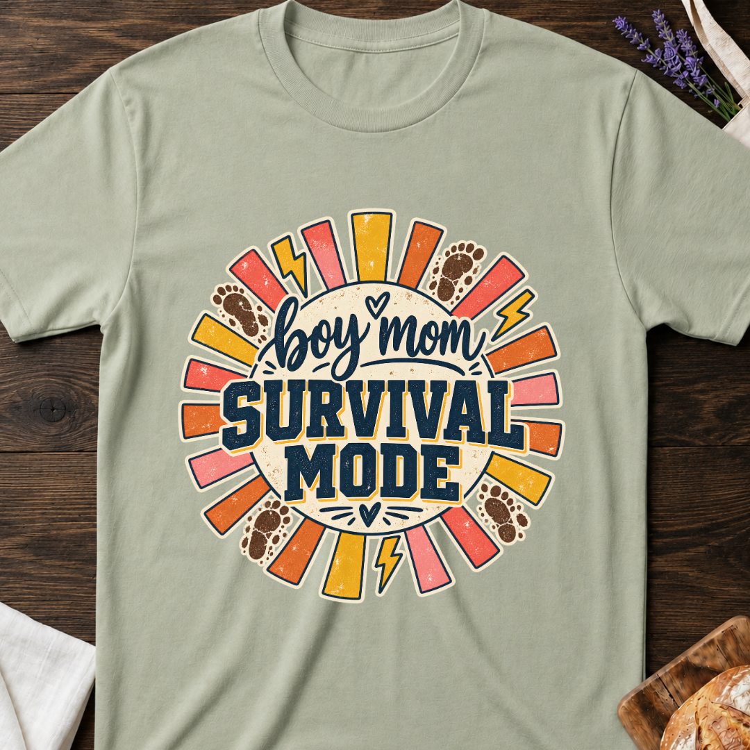 Boy Mom Survival Mode T‑Shirt