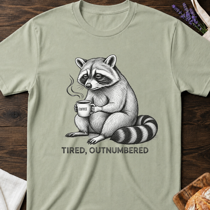 Tired Outnumbered Mom T-shirt