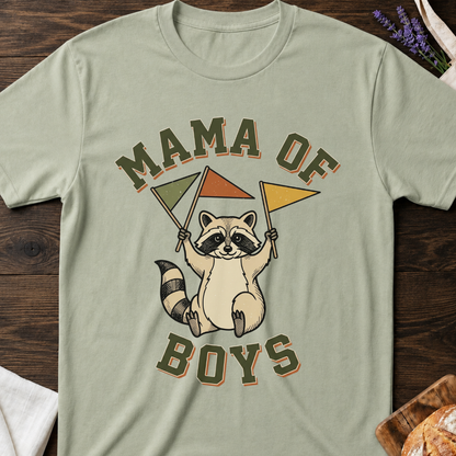Mama of Boys Raccoon T-shirt