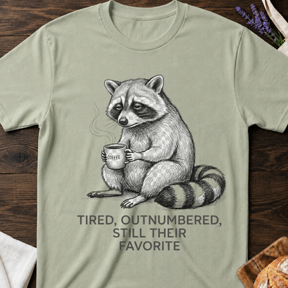 Tired Outnumbered Still Their Favorite T-shirt | Funny Mom Tee