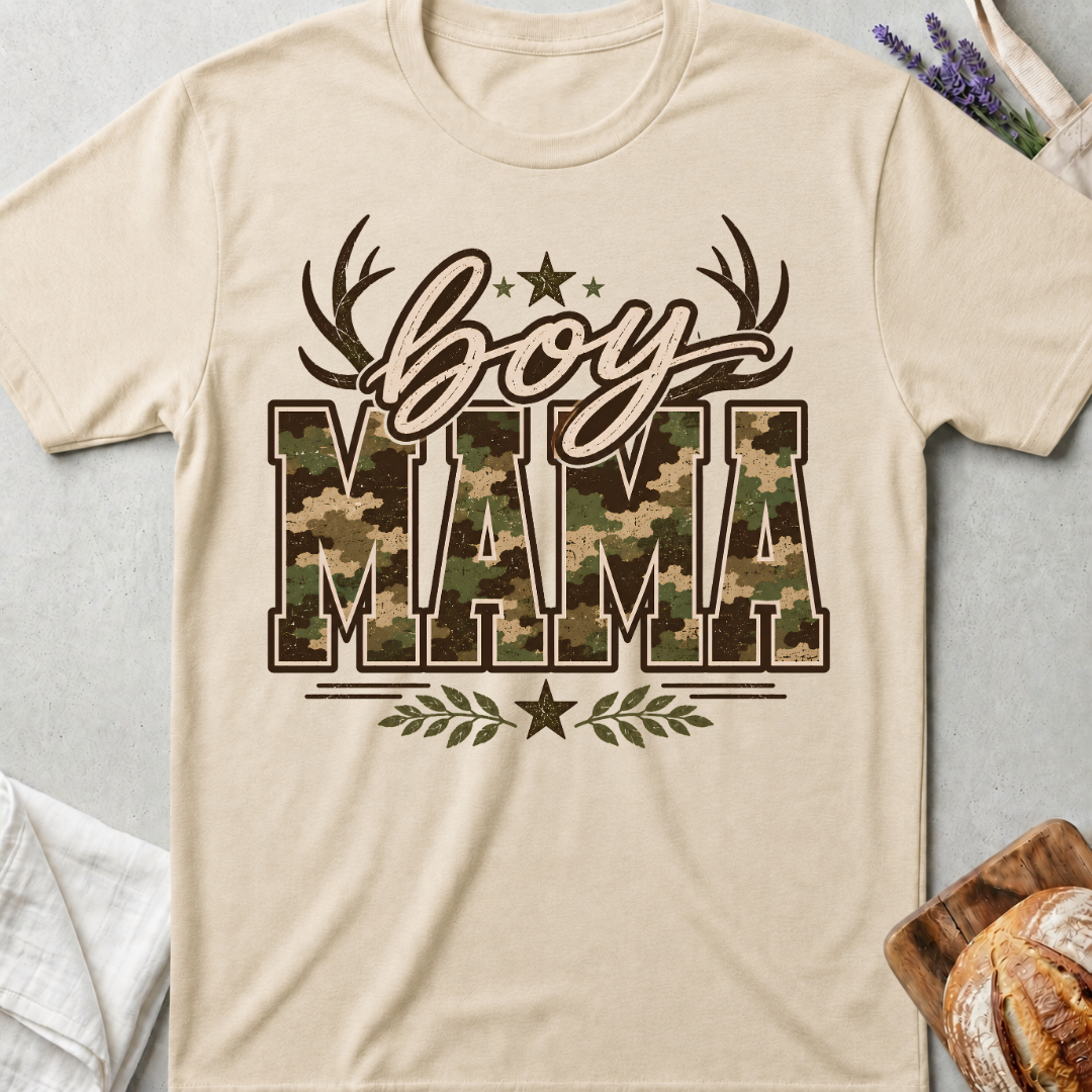 Boy Mama Camouflage T-Shirt