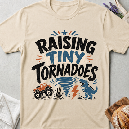 Raising Tiny Tornadoes Shirt - Funny Boy Mom Tee