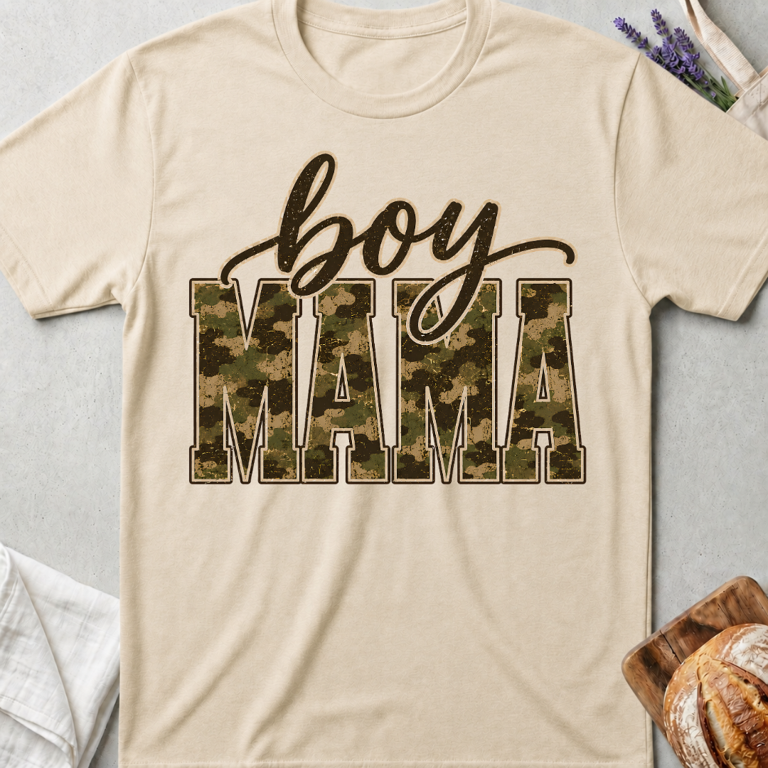 Camouflage Boy Mama Shirt