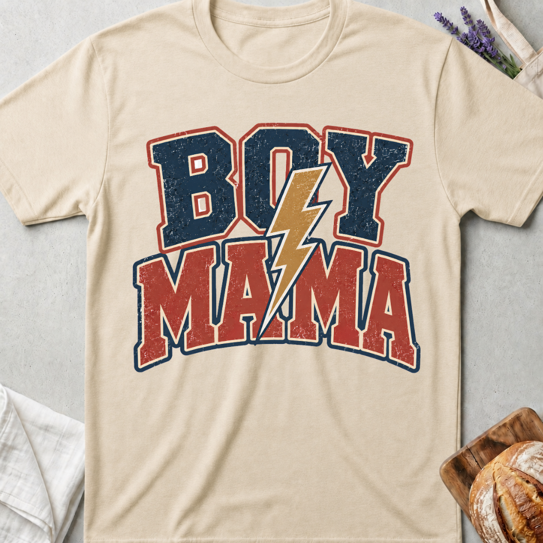 Retro Boy Mama T-Shirt