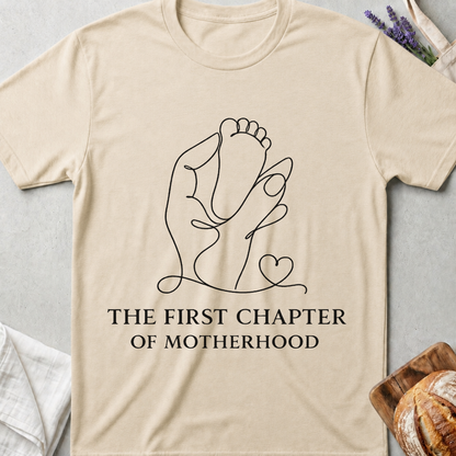 The First Chapter Shirt of Motherhood – Minimal New Mom Tee