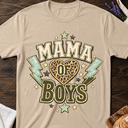 Mama of Boys Leopard T-shirt