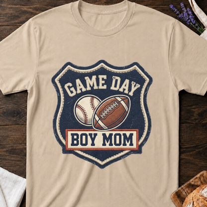 Game Day Boy Mom T-shirt | Sports Mom Graphic Tee