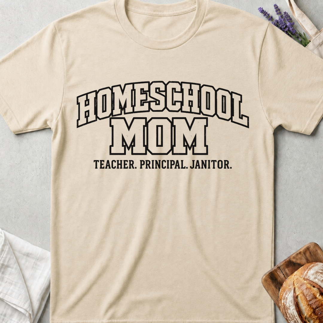 Homeschool Mom T-Shirt | Teacher Principal Janitor Shirt