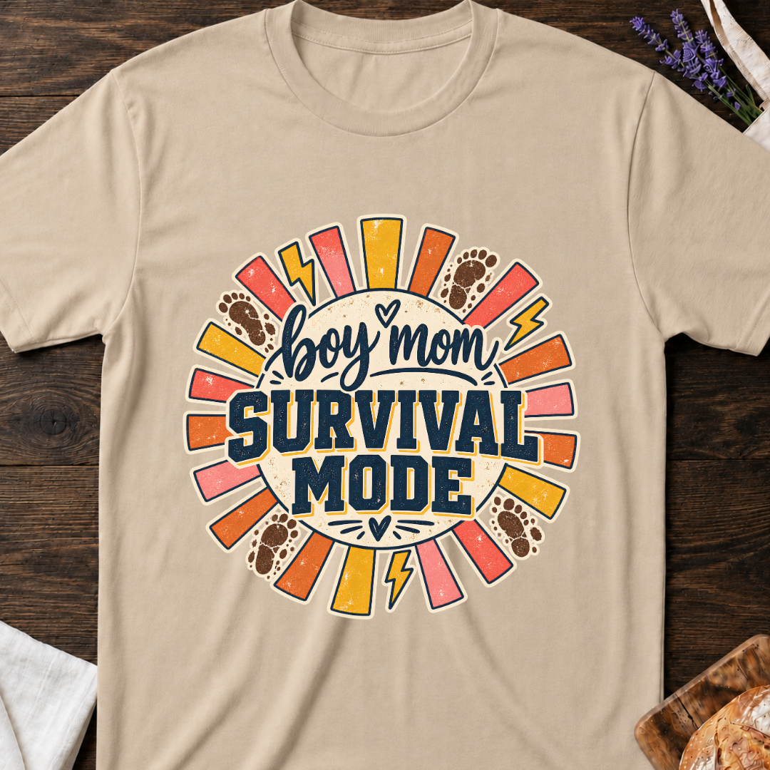Boy Mom Survival Mode T‑Shirt