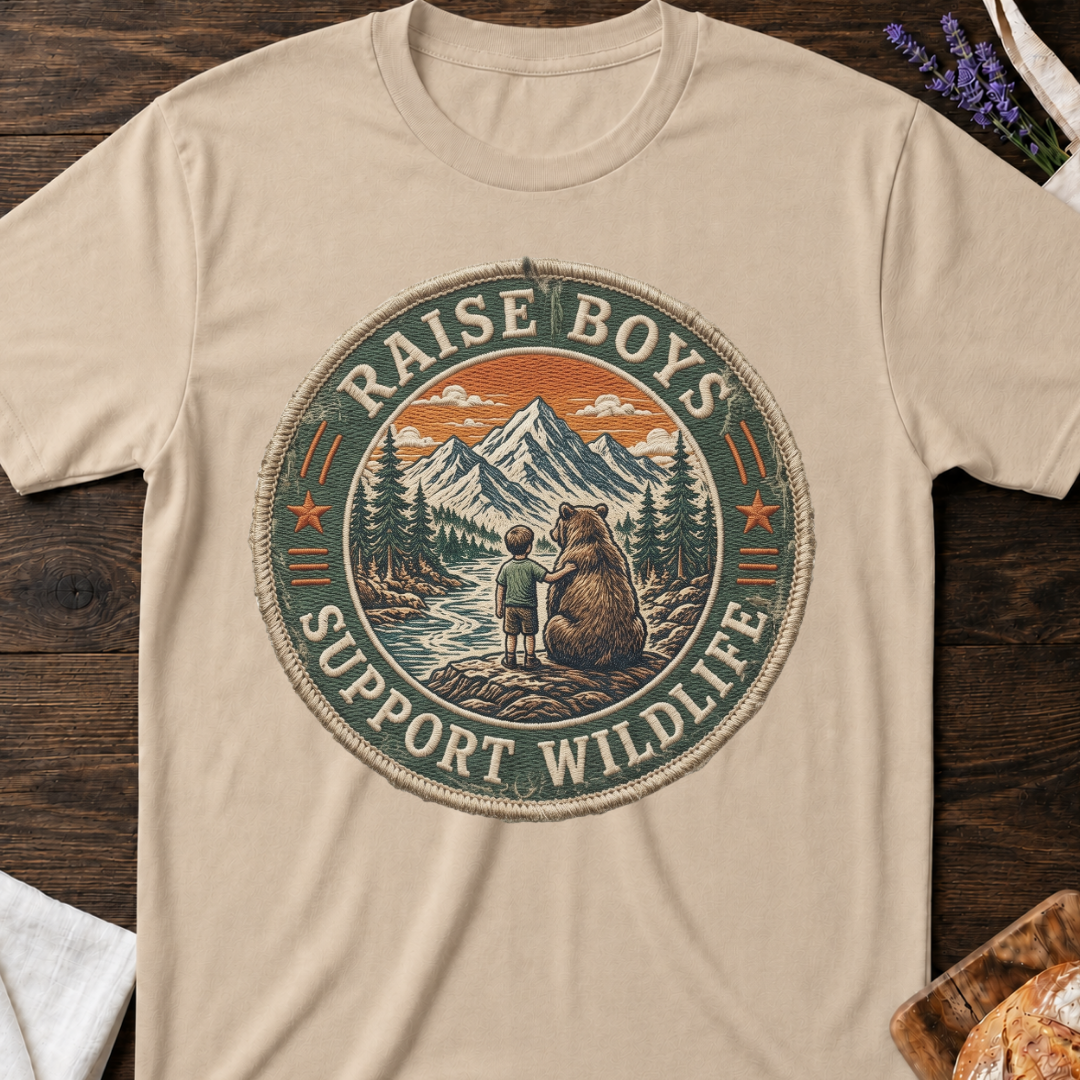 Wildlife Boy Mom T-Shirt