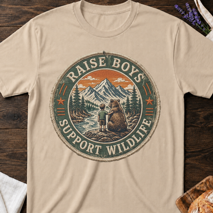 Wildlife Boy Mom T-Shirt