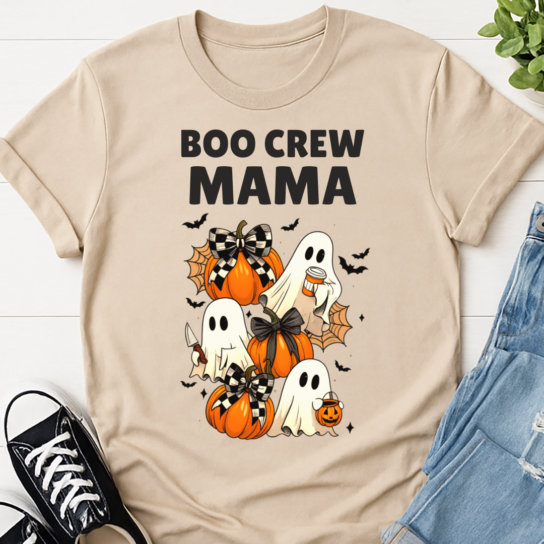 Boo Crew Mama Halloween T-shirt