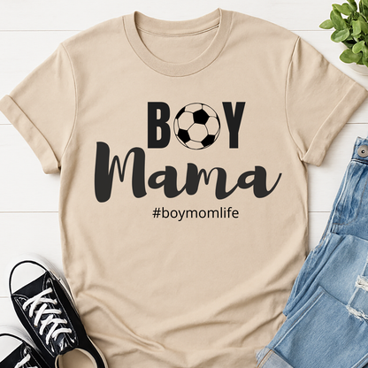 Boy Mama Soccer T-shirt