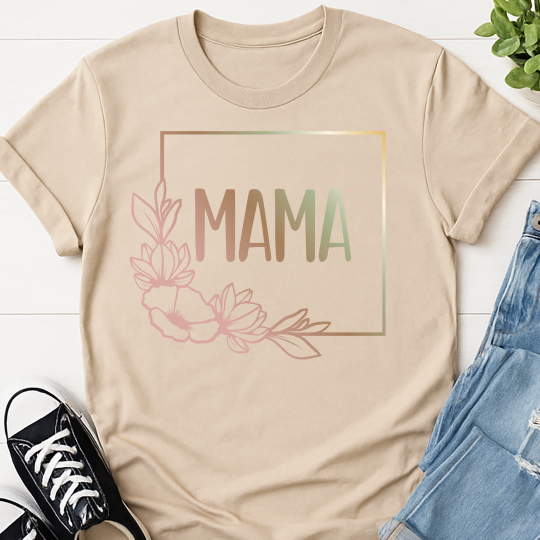 Boho Floral Mama T-shirt