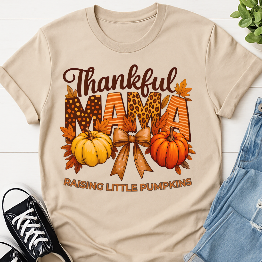 Thankful Mama Raising Little Pumpkins T-shirt