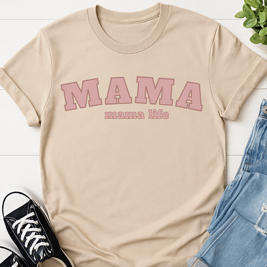 Mama Mama Life Varsity T-shirt