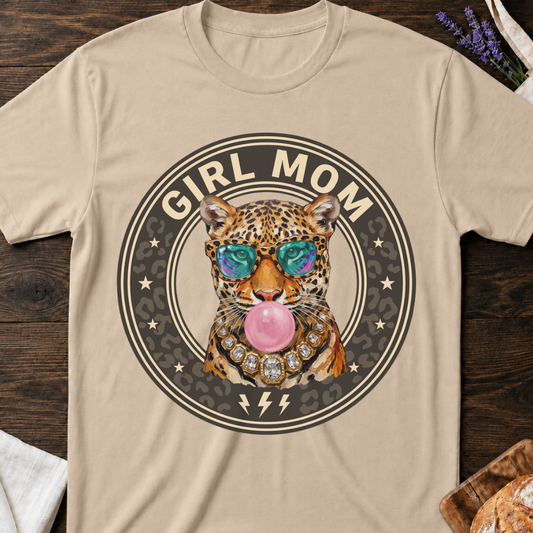 Girl Mom Leopard Shirt - Trendy Graphic Tee
