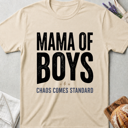Mama of Boys | Chaos Comes Standard T-shirt