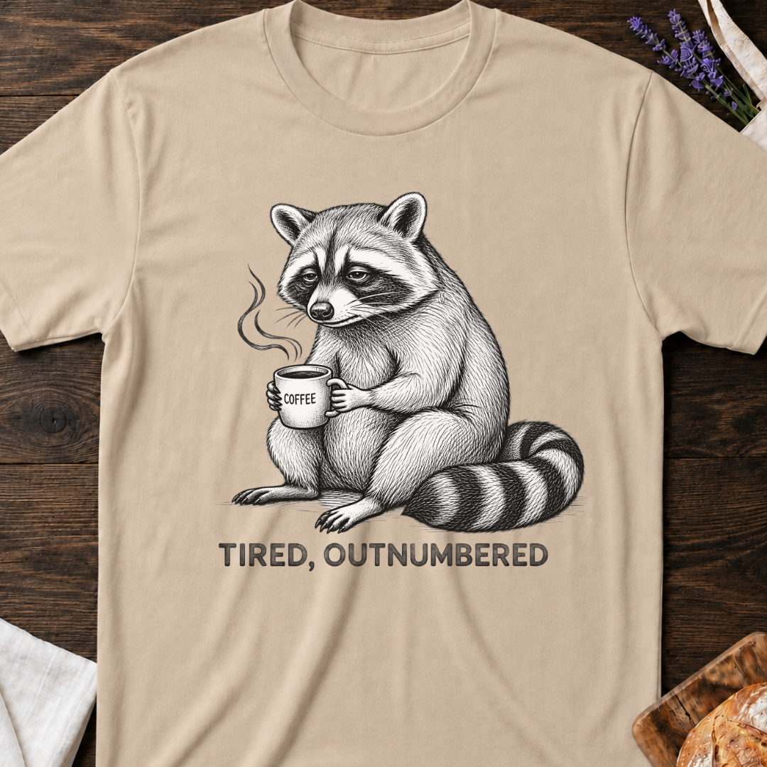 Tired Outnumbered Mom T-shirt