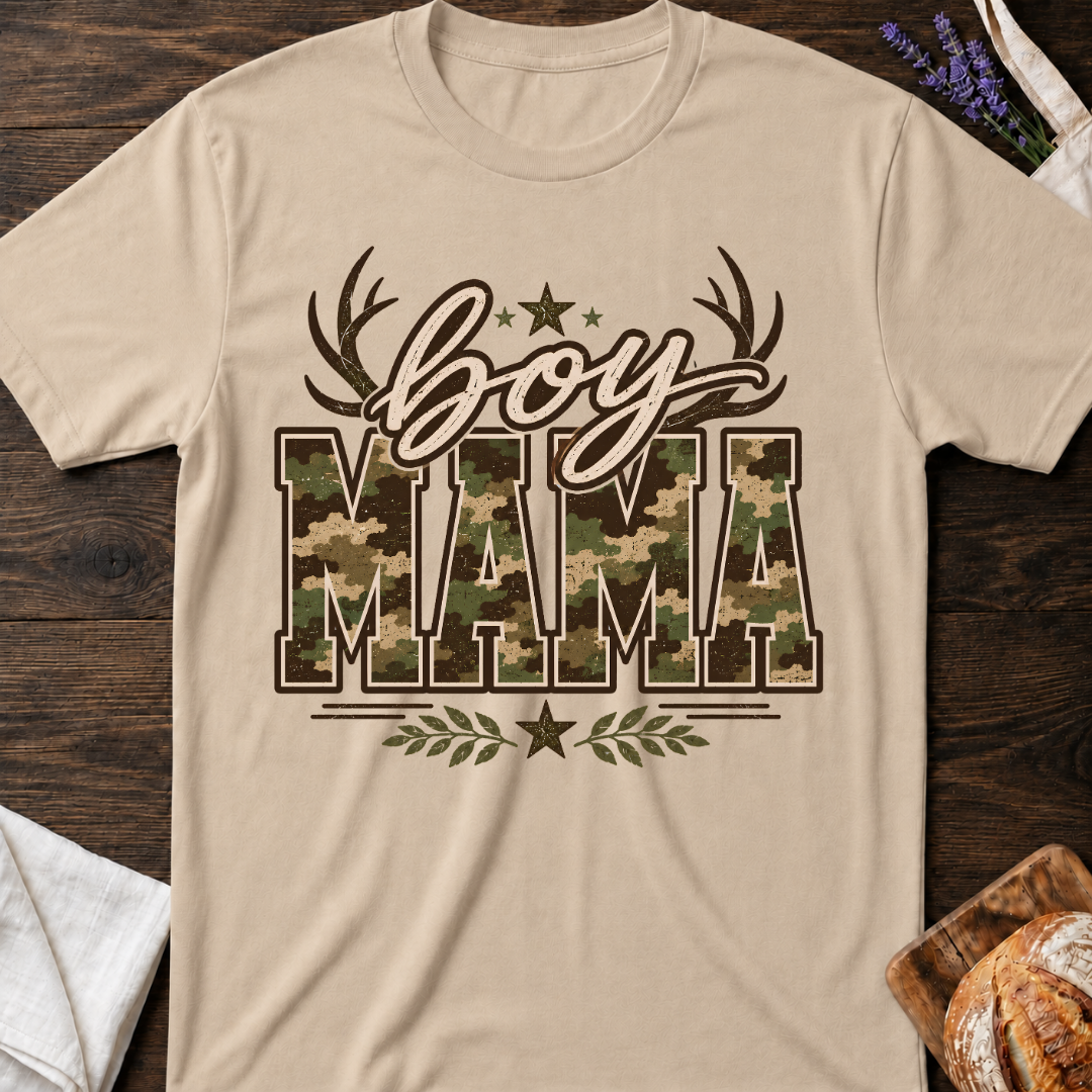 Boy Mama Camouflage T-Shirt