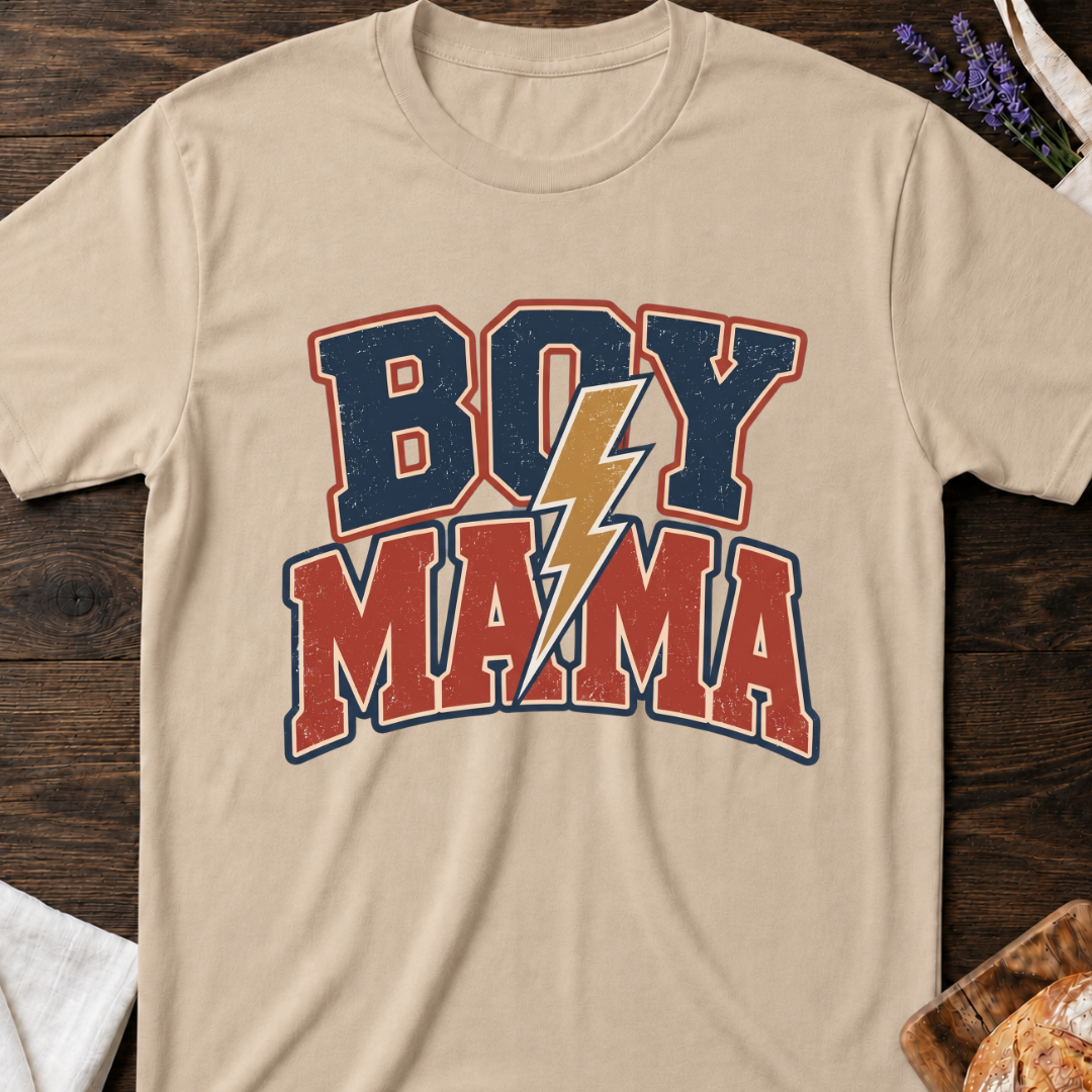 Retro Boy Mama T-Shirt