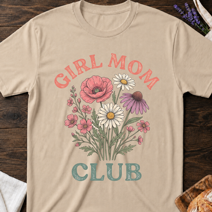 Girl Mom Club T-Shirt - Wildflower Graphic Tee