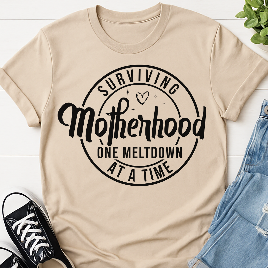 Surviving Motherhood T-shirt - Funny Mom Life Tee