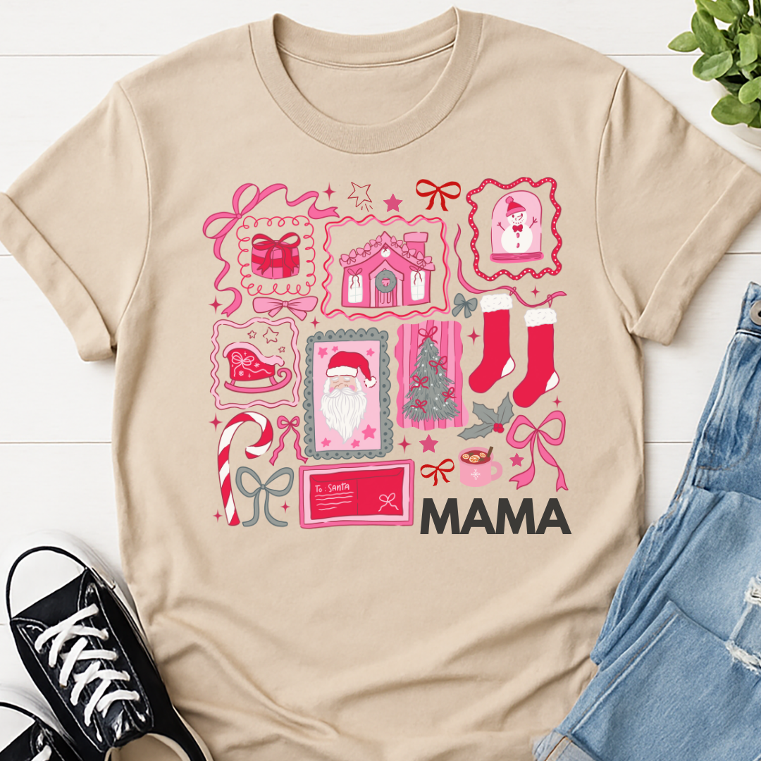 Mama Christmas Icons T-shirt