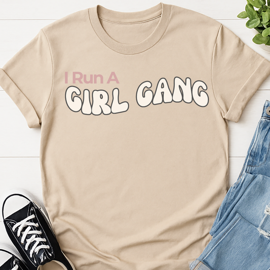 Run a Girl Gang T-shirt - Mom Tee