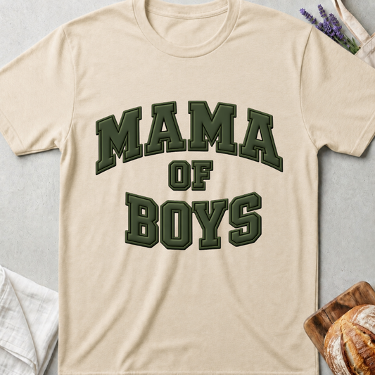 Mama of Boys T-Shirt | Boy Mom Varsity Shirt