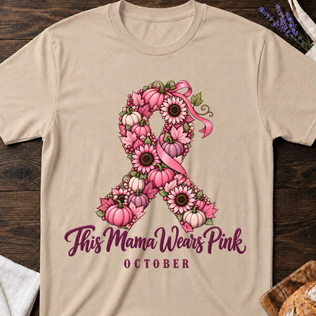 This Mama Wears Pink October Ribbon T-shirt