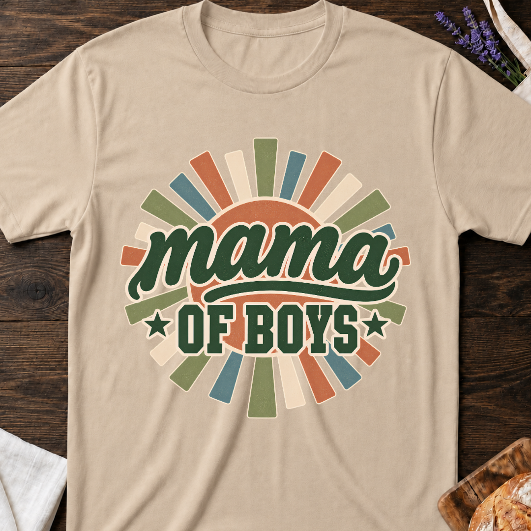 Mama of Boys Retro T-Shirt